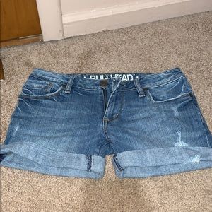 Distressed Jean Shorts